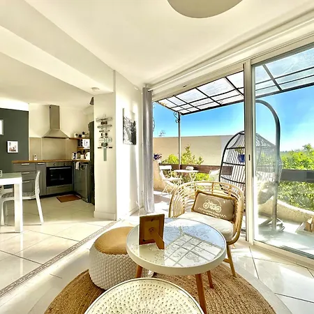 Villa 2 Pieces Vue Mer Plage A Pied Le Lavandou Exterior foto